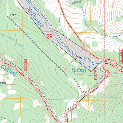 US Forest Service - Topo Cleve Creek Baldy, NV FSTopo Legacy digital map