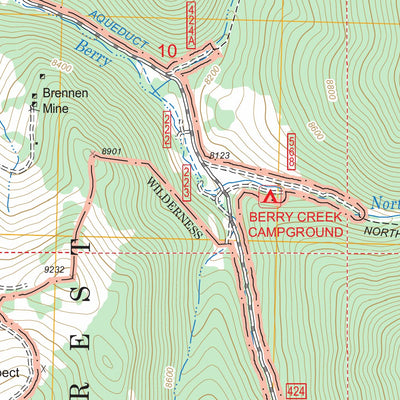 US Forest Service - Topo Cleve Creek Baldy, NV FSTopo Legacy digital map