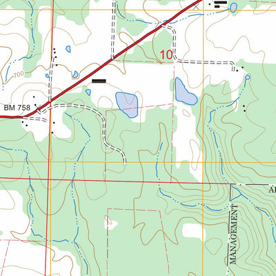 US Forest Service - Topo Cleveland, AR FSTopo Legacy digital map