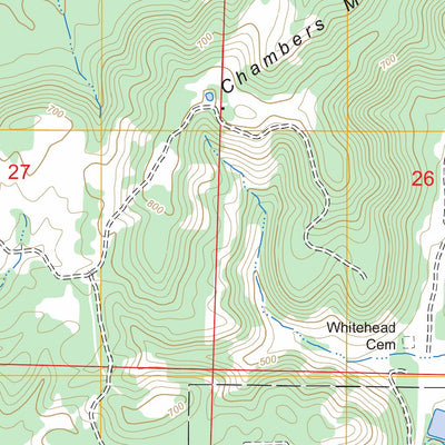 US Forest Service - Topo Cleveland, AR FSTopo Legacy digital map