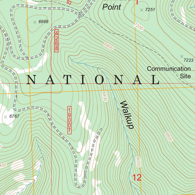 US Forest Service - Topo Cleveland Mountain, MT FSTopo Legacy digital map