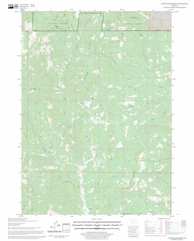 US Forest Service - Topo Cleveland Ridge, OR FSTopo Legacy digital map
