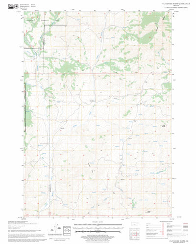 US Forest Service - Topo Clevenger Butte, OR FSTopo Legacy digital map