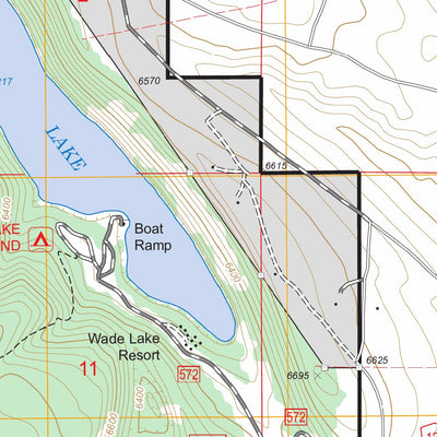 US Forest Service - Topo Cliff Lake, MT FSTopo Legacy digital map