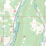 US Forest Service - Topo Cliff Lake, MT FSTopo Legacy digital map