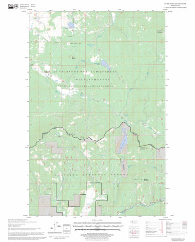 US Forest Service - Topo Cliff Ridge, WA FSTopo Legacy digital map