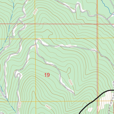 US Forest Service - Topo Cliff Ridge, WA FSTopo Legacy digital map