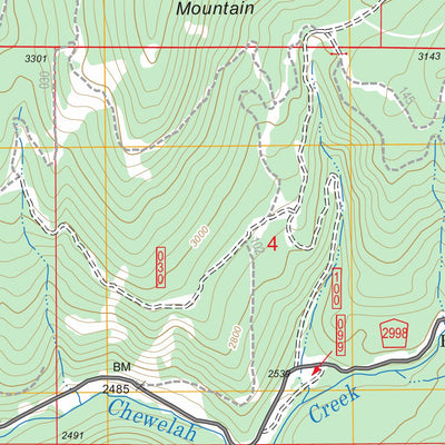 US Forest Service - Topo Cliff Ridge, WA FSTopo Legacy digital map