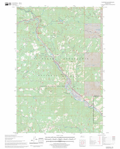 US Forest Service - Topo Cliffdell, WA FSTopo Legacy digital map