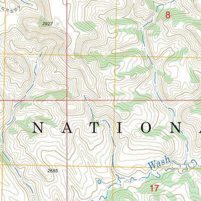 US Forest Service - Topo Cliffs Plateau, ND FSTopo Legacy digital map