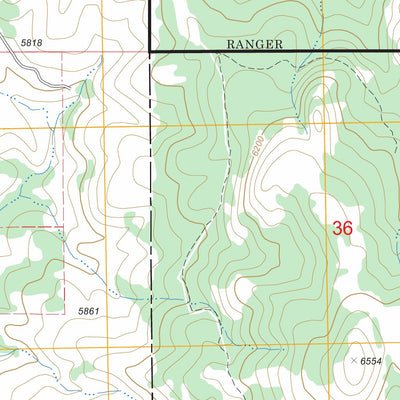 US Forest Service - Topo Clifton Creek, ID FSTopo Legacy digital map