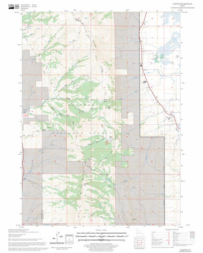 US Forest Service - Topo Clifton, ID FSTopo Legacy digital map