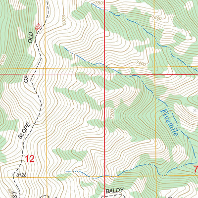 US Forest Service - Topo Clifton, ID FSTopo Legacy digital map