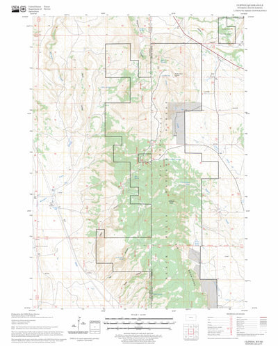 US Forest Service - Topo Clifton, WY - SD FSTopo Legacy digital map