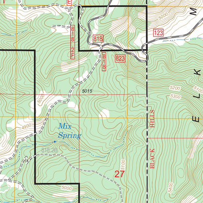 US Forest Service - Topo Clifton, WY - SD FSTopo Legacy digital map