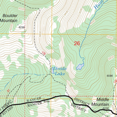 US Forest Service - Topo Clifty Mountain, ID FSTopo Legacy digital map