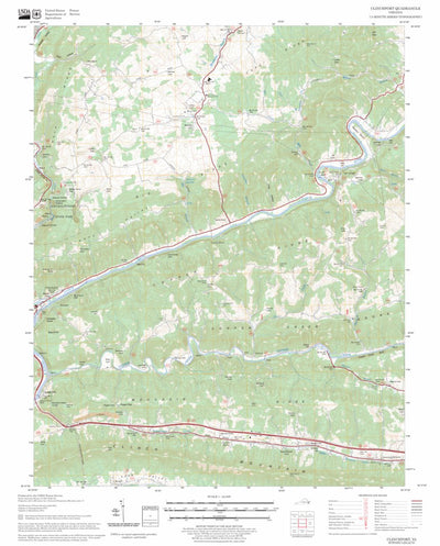US Forest Service - Topo Clinchport, VA FSTopo Legacy digital map