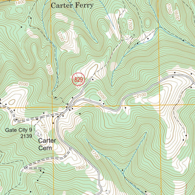US Forest Service - Topo Clinchport, VA FSTopo Legacy digital map