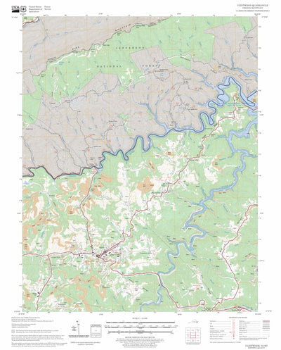 US Forest Service - Topo Clintwood, VA - KY FSTopo Legacy digital map