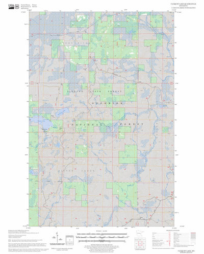 US Forest Service - Topo Cloquet Lake, MN FSTopo Legacy digital map