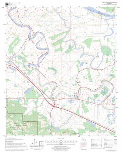 US Forest Service - Topo Cloutierville, LA FSTopo Legacy digital map