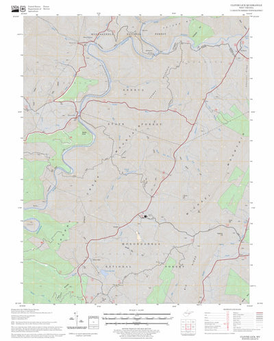 US Forest Service - Topo Clover Lick, WV FSTopo Legacy digital map