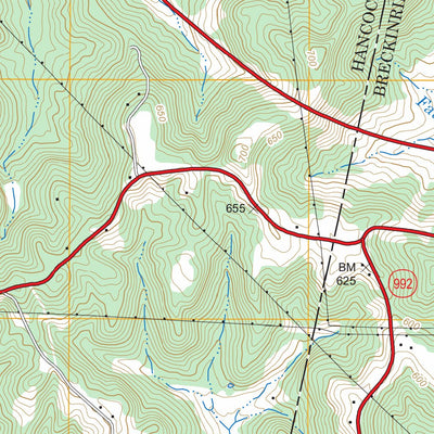 US Forest Service - Topo Cloverport, KY - IN FSTopo Legacy digital map