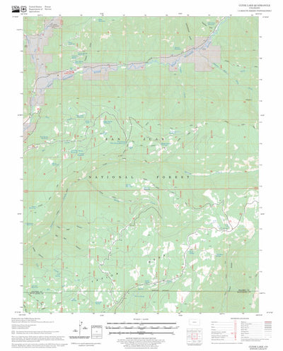 US Forest Service - Topo Clyde Lake, CO FSTopo Legacy digital map