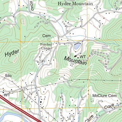 US Forest Service - Topo Clyde, NC FSTopo Legacy digital map