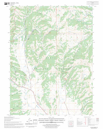 US Forest Service - Topo Co-op Creek, UT FSTopo Legacy digital map