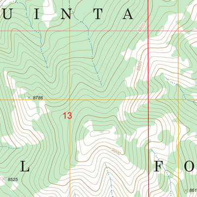 US Forest Service - Topo Co-op Creek, UT FSTopo Legacy digital map