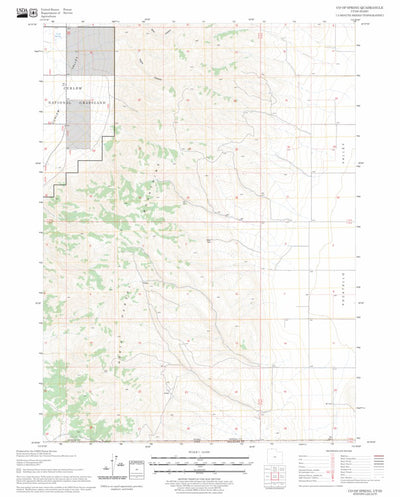 US Forest Service - Topo Co-op Spring, UT - ID FSTopo Legacy digital map