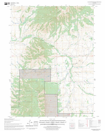 US Forest Service - Topo Coad Mountain, WY FSTopo Legacy digital map