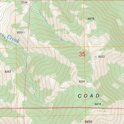 US Forest Service - Topo Coad Mountain, WY FSTopo Legacy digital map