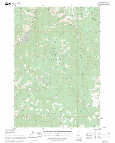 US Forest Service - Topo Cobalt, ID FSTopo Legacy digital map