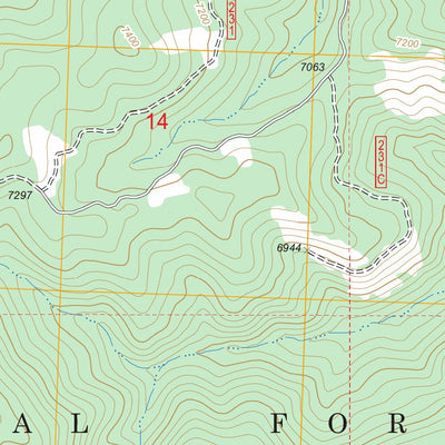 US Forest Service - Topo Cobalt, ID FSTopo Legacy digital map