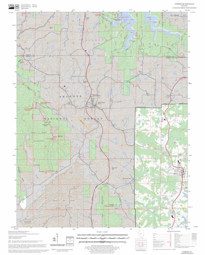 US Forest Service - Topo Cobden, IL FSTopo Legacy digital map