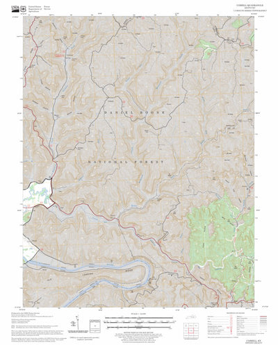 US Forest Service - Topo Cobhill, KY FSTopo Legacy digital map