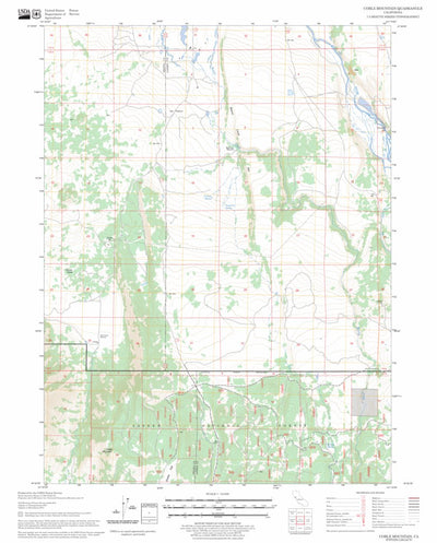 US Forest Service - Topo Coble Mountain, CA FSTopo Legacy digital map