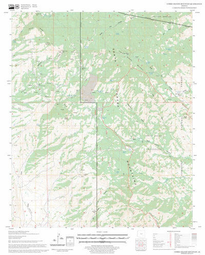 US Forest Service - Topo Cobre Grande Mountain, AZ FSTopo Legacy digital map