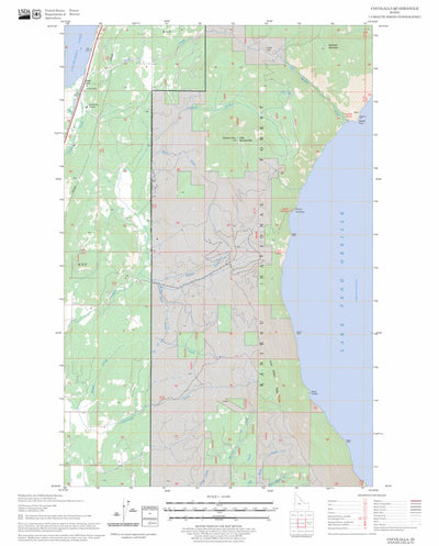 US Forest Service - Topo Cocolalla, ID FSTopo Legacy digital map