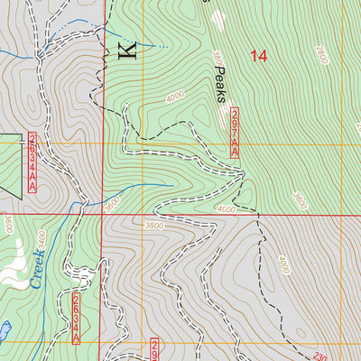 US Forest Service - Topo Cocolalla, ID FSTopo Legacy digital map
