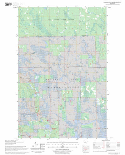 US Forest Service - Topo Coddington Lake, MN FSTopo Legacy digital map