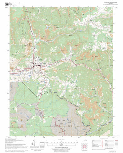 US Forest Service - Topo Coeburn, VA FSTopo Legacy digital map