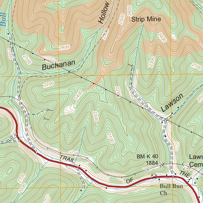 US Forest Service - Topo Coeburn, VA FSTopo Legacy digital map