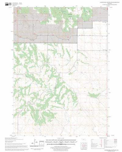 US Forest Service - Topo Coffee Mill Butte SW, NE FSTopo Legacy digital map