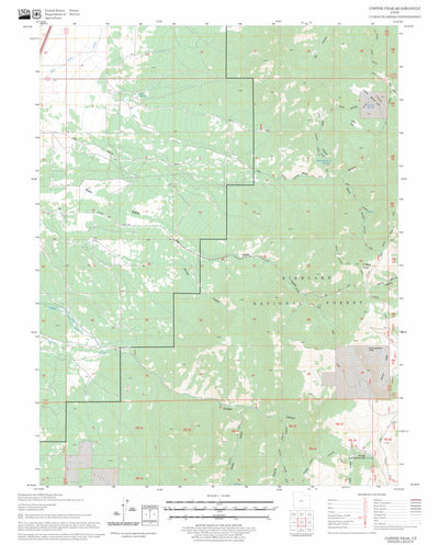 US Forest Service - Topo Coffee Peak, UT FSTopo Legacy digital map