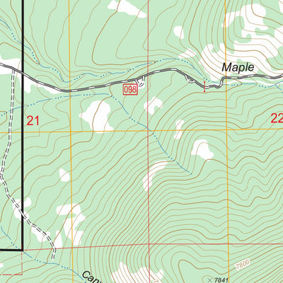 US Forest Service - Topo Coffee Peak, UT FSTopo Legacy digital map