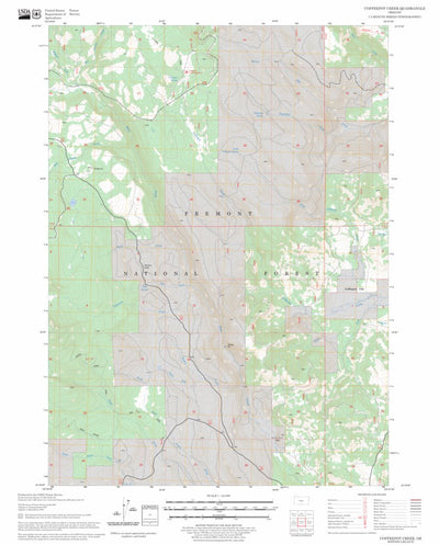 US Forest Service - Topo Coffeepot Creek, OR FSTopo Legacy digital map