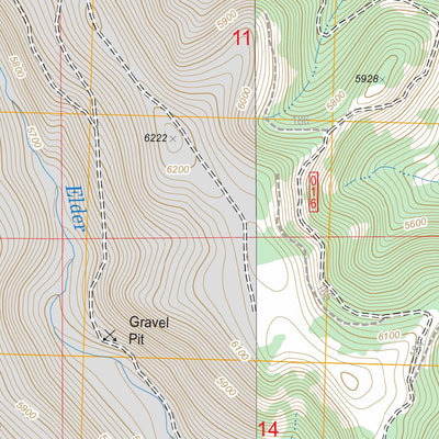 US Forest Service - Topo Coffeepot Creek, OR FSTopo Legacy digital map